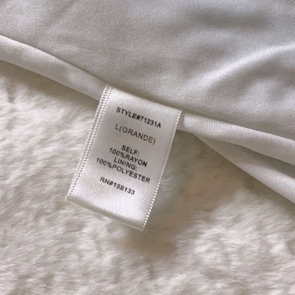 Flowy Blue and White Camisole Dress with Artistic Pattern - Picture 4 of 6